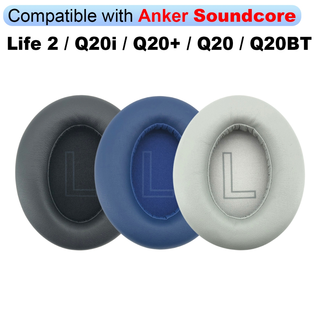 1 คู่แผ่นรองหูฟังสําหรับ Soundcore Life 2 Q20 Q20 + Q20i Q20BT หูฟังฟองน้ําหูเบาะ Pad อุปกรณ์ซ่อม