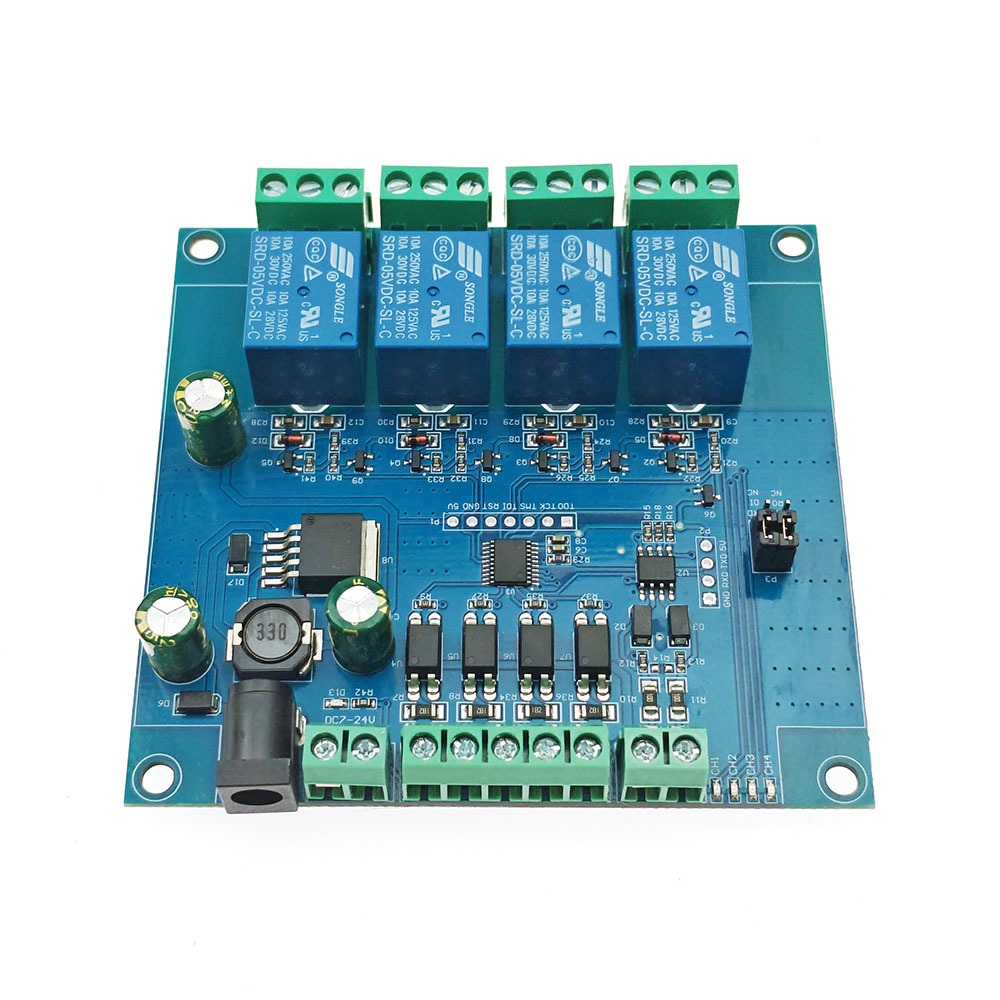 Dc 7-24V Modbus-RTU โมดูลรีเลย์ 4 ช่อง RS485 TTL สวิตช์ควบคุมสัญญาณอินพุต เอาท์พุต ป้องกันการเชื่อมต่อย้อนกลับ สําหรับ Arduino