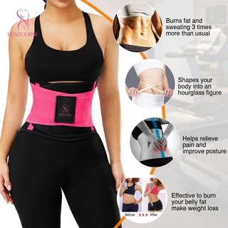 【BESTCORSE】เข็มขัดกระชับเอว Neoprene สำหรับผู้หญิง สีชมพู เข็มขัดรัดเอวออกกำลังกายสำหรับผู้หญิง เข็มขัดกระชับสัดส่วน เข็มขัดรัดเอวลดไขมันหน้าท้อง ลดน้ำหนัก แผ่นรัดหน้าท้อง สายรัดเอว ที่รัดเอว ที่รัดหน้าท้อง แผ่นรัดเอว แผ่นรัดหน้าท้องเอว s สเตย์รัดหน้าท้อง