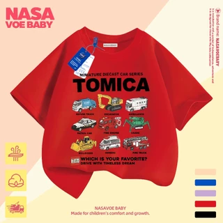 【ส่งเร็ว 24ชม】 เสื้อยืดเด็ก ลายการ์ตูนรถ ระบายอากาศดี ไม่ต้องรีด ระบายอากาศดี 1-13 ปี