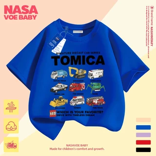 【ส่งเร็ว 24ชม】 เสื้อยืดเด็ก ลายการ์ตูนรถ ระบายอากาศดี ไม่ต้องรีด ระบายอากาศดี 1-13 ปี