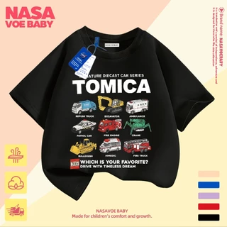 【ส่งเร็ว 24ชม】 เสื้อยืดเด็ก ลายการ์ตูนรถ ระบายอากาศดี ไม่ต้องรีด ระบายอากาศดี 1-13 ปี