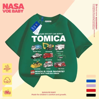 【ส่งเร็ว 24ชม】 เสื้อยืดเด็ก ลายการ์ตูนรถ ระบายอากาศดี ไม่ต้องรีด ระบายอากาศดี 1-13 ปี