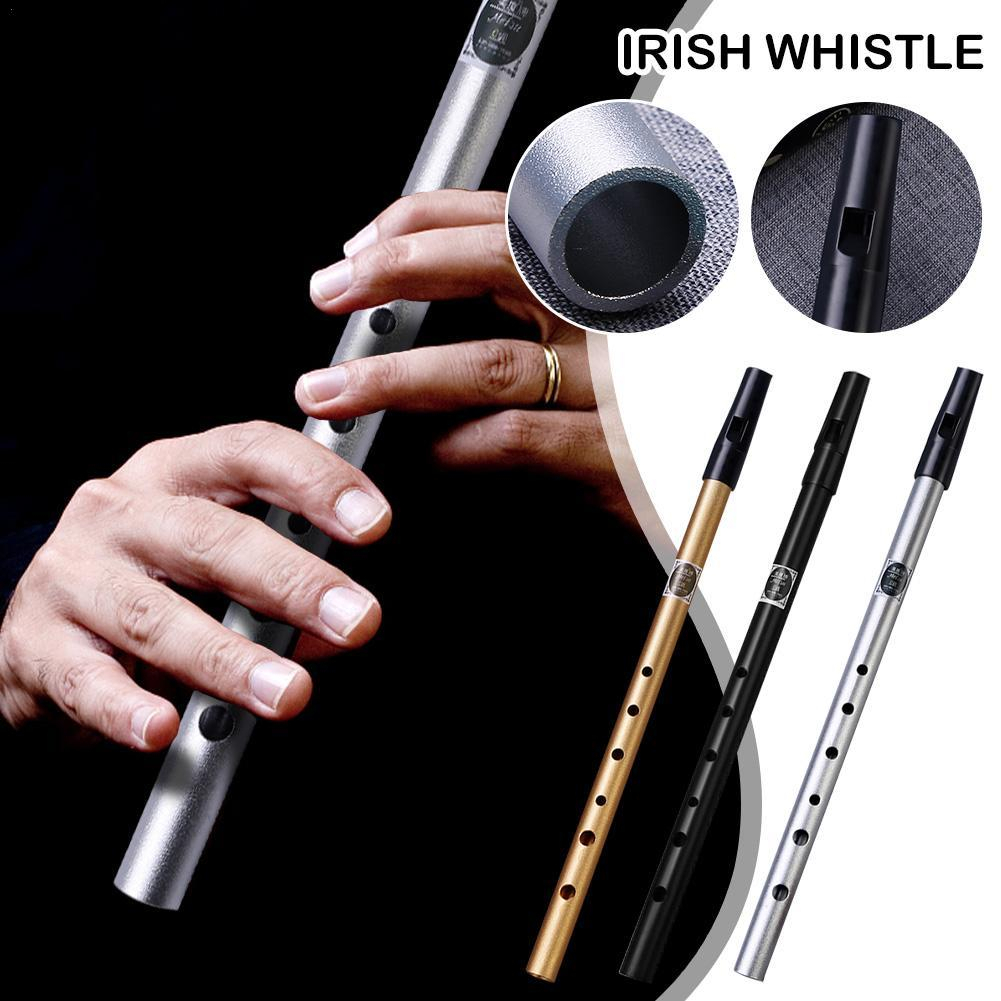 HYAN 6 หลุมขลุ่ย C/D Key Irish นกหวีด Ireland ดีบุก Penny นกหวีดโลหะขลุ่ยเครื่องมือ Woodwind ดนตรีเริ่มต้นอุปกรณ์เสริม