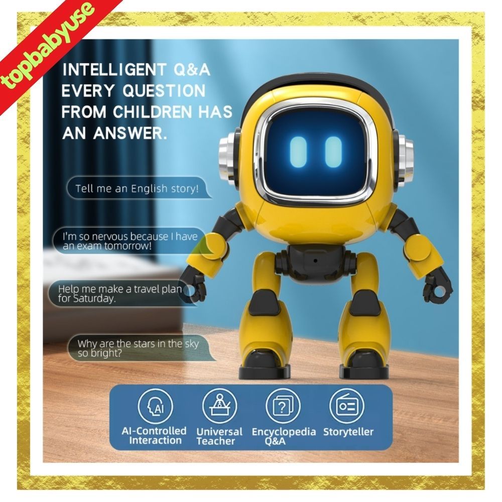 AI ของเล่นสมาร์ทหุ่นยนต์บทสนทนาเด็กของเล่นอิเล็กทรอนิกส์ชายหญิงเพื่อนนักเรียนของขวัญวันเกิดหุ่นยนต์ควบคุมระยะไกลของเล่น