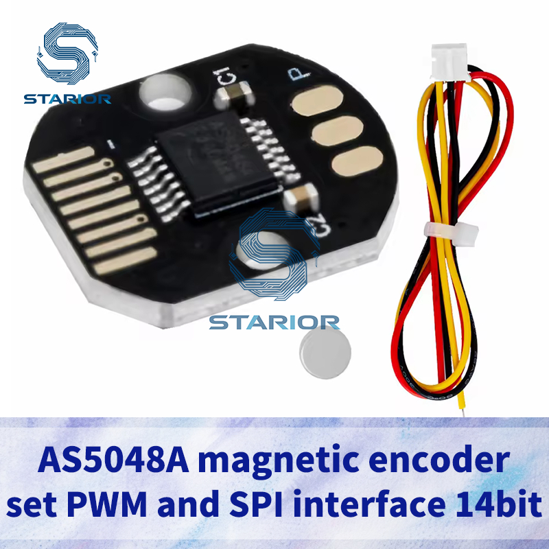 AS5048A แม่เหล็ก Encoder PWM/SPI อินเทอร์เฟซความแม่นยําสูง 14 บิตมอเตอร์ไร้แปรง AS5048 Encoder SPI/I