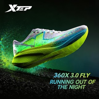 XTEP 360X3.0 FLY Carbon Plate Racing Running Shoes Breathable Mesh Cushioning Sports Sneakers