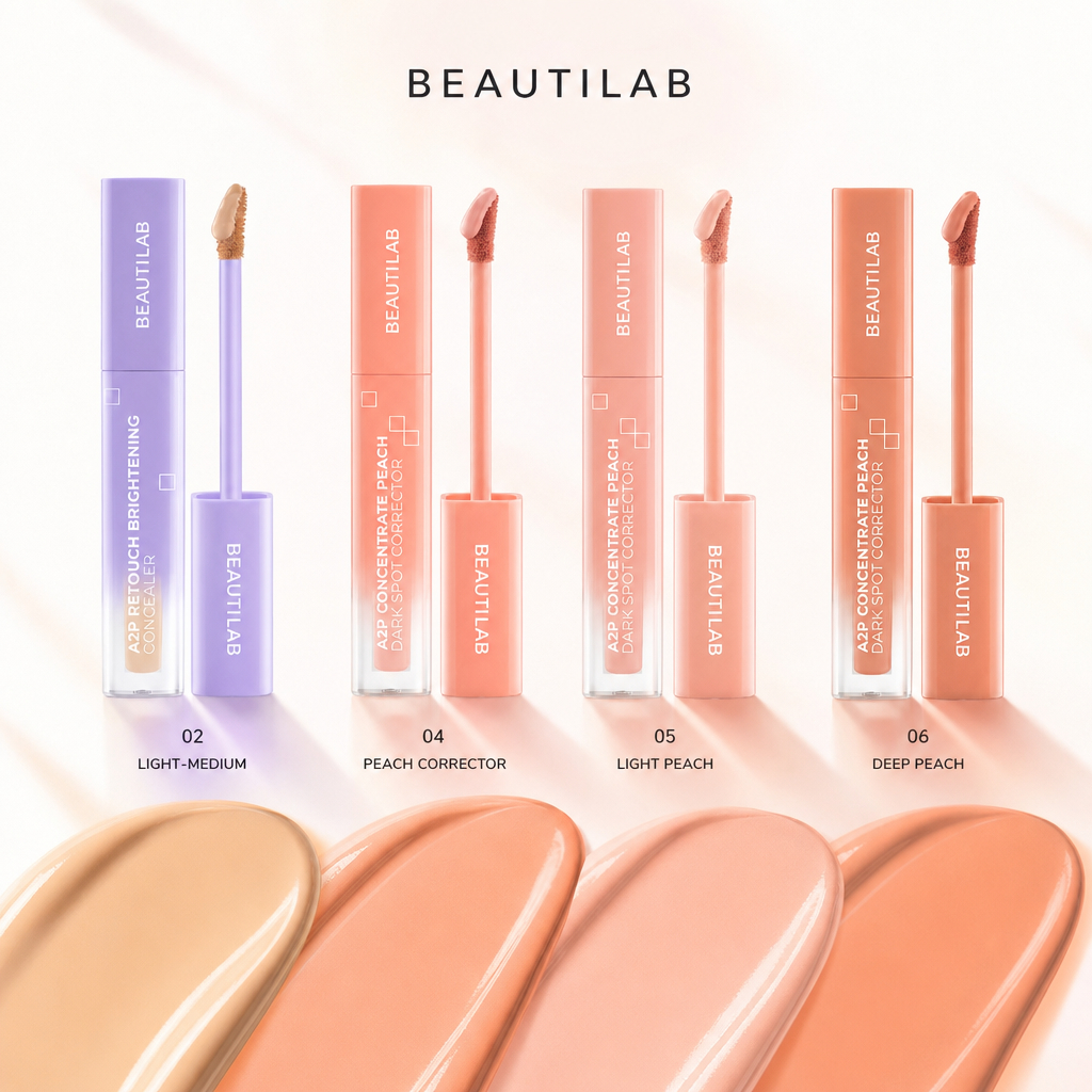 [ของแท้ 100%] BEAUTILAB A2P Concealer & Peach Corrector & Blue Corrector ปกปิดเต็มรูปแบบปกปิดฝ้า แก้ไขโทนสีสําหรับแต่งหน้าไร้ที่ติ