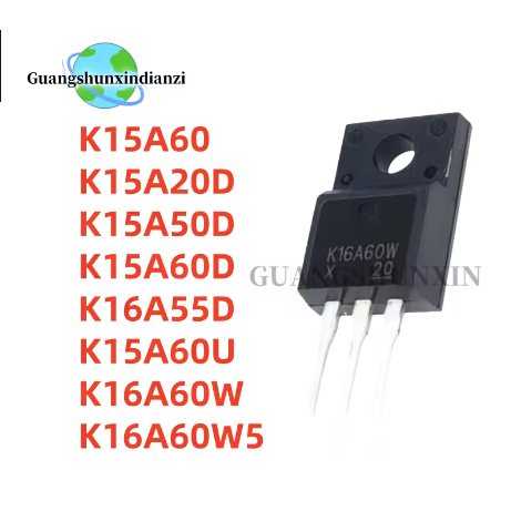 5PCS 100% ใหม่ K15A20D K15A50D K15A60D K15A60U K15A60 K16A60W K16A55D K16A60W5 TO-220F เดิมคุณภาพดีท