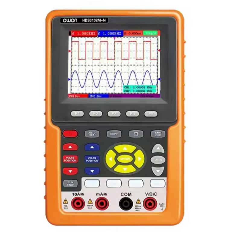 OWON HDS3102M-N Handheld Oscilloscope มัลติมิเตอร์ความถี่ dual Digital Storage ความแม่นยําสูง Oscill