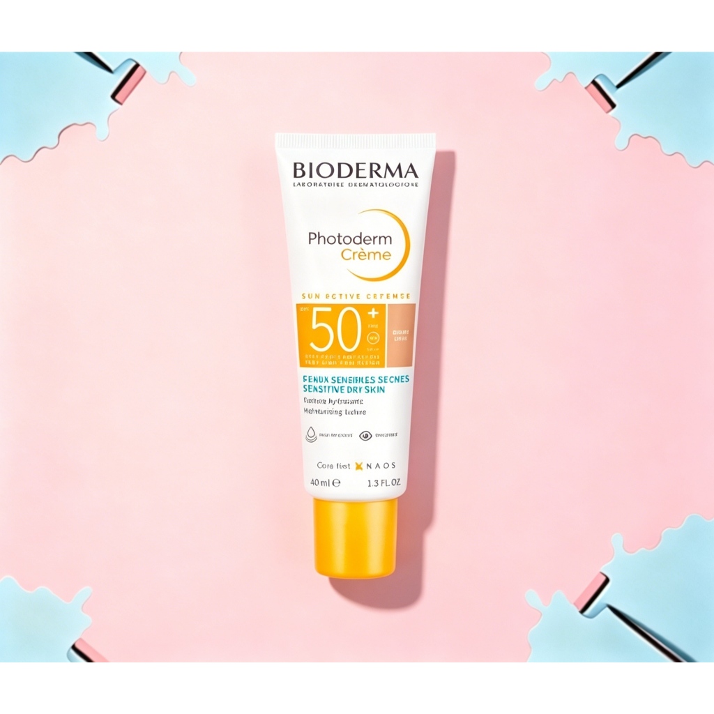 Bioderma Photoderm Crème SPF50+ Sunscreen 40ml, ให้ความชุ่มชื้นสําหรับผิวแห้งที่บอบบาง