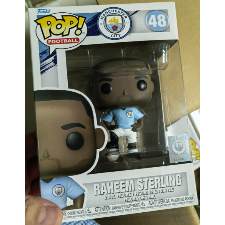 Funko pop Football Series Manchester City-RAHEEM STERLING 48 อินเทรนด์เล่นรูปตุ๊กตา