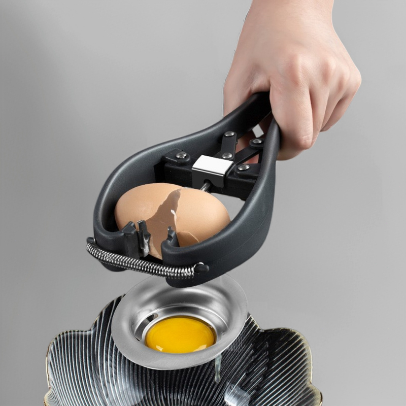 อุปกรณ์แกะไข่แยกไข่แดง 2-in-1 Egg Cracker Tool Egg Opener Handheld Egg Cracker Kitchen Egg Tool