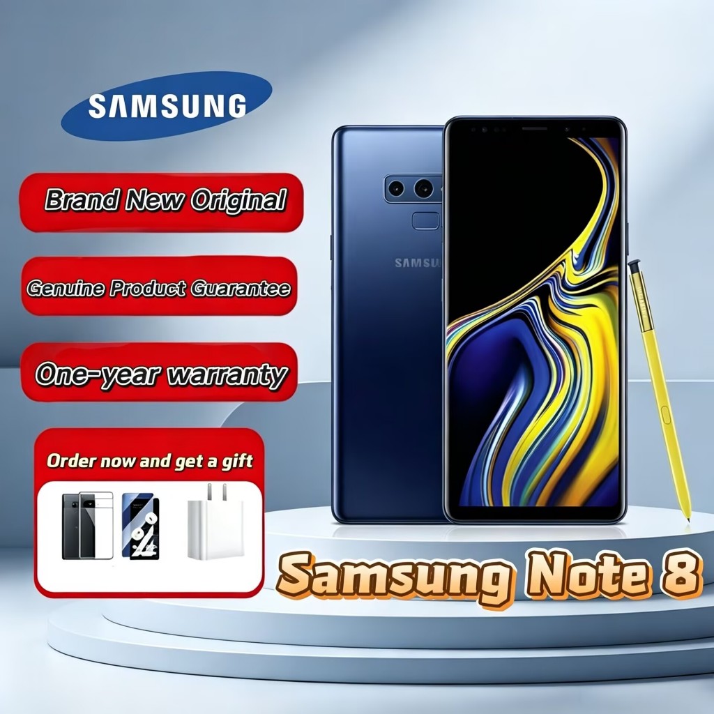 SAMSUNG ในสต็อก ยี่ห้อใหม่ ซัมซุง บันทึก 8 128กิกะไบต์ โทรศัพท์มือถือชุดนําเข้าเดิม & รับประกัน 1 ปี