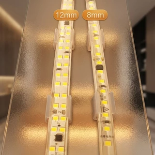 ขายึดไฟนีออนเฟล็กซ์โปร่งใส | คลิปยึดแถบ LED ซิลิโคน | ตัวยึดใสพร้อมฮาร์ดแวร์รูสกรู