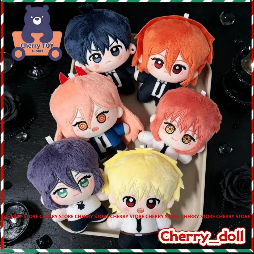10 ซม.อะนิเมะ Chainsaw Man Reze ตุ๊กตาตุ๊กตาพวงกุญแจ Denji ตุ๊กตาของเล่นจี้ Angel Makima Plusie ตุ๊ก