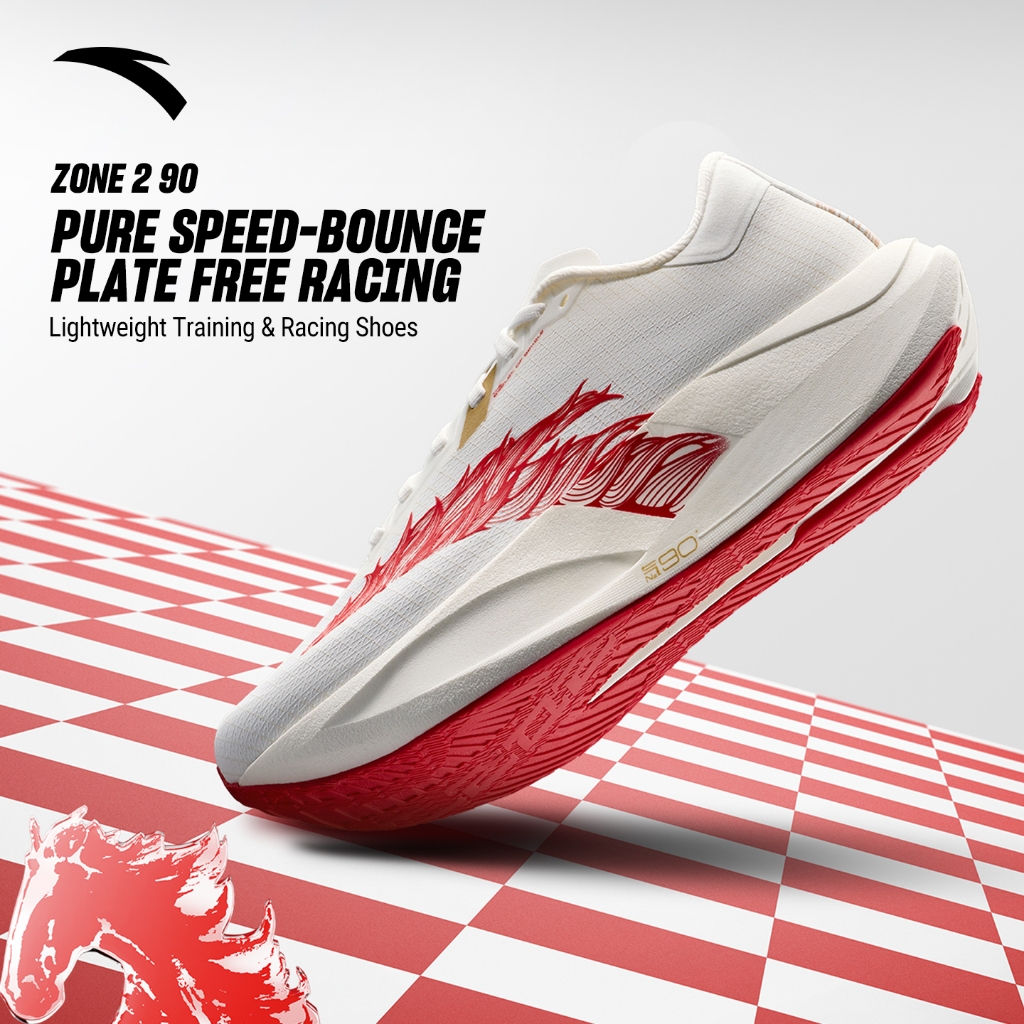 ANTA Women Zone 2 90 รองเท้าวิ่งกันกระแทก Rebound Shock Absorption รองเท้ากีฬา 122615579ร