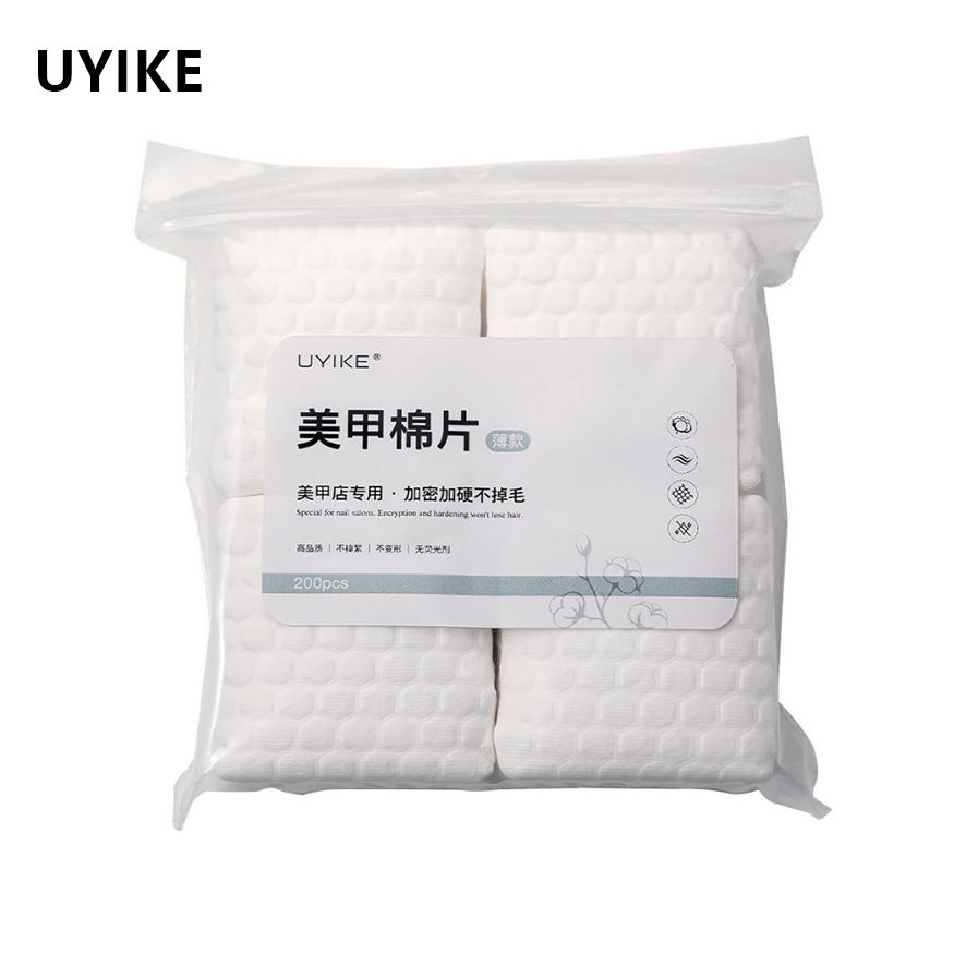 UYIKE อัพเกรดแผ่นทําความสะอาดเล็บ, ไม่เป็นขุย, สําหรับถอดเจลโปแลนด์, ทําความสะอาดและเช็ดเจลลอยบนเล็บ, พิเศษสําหรับร้านทําเล็บ