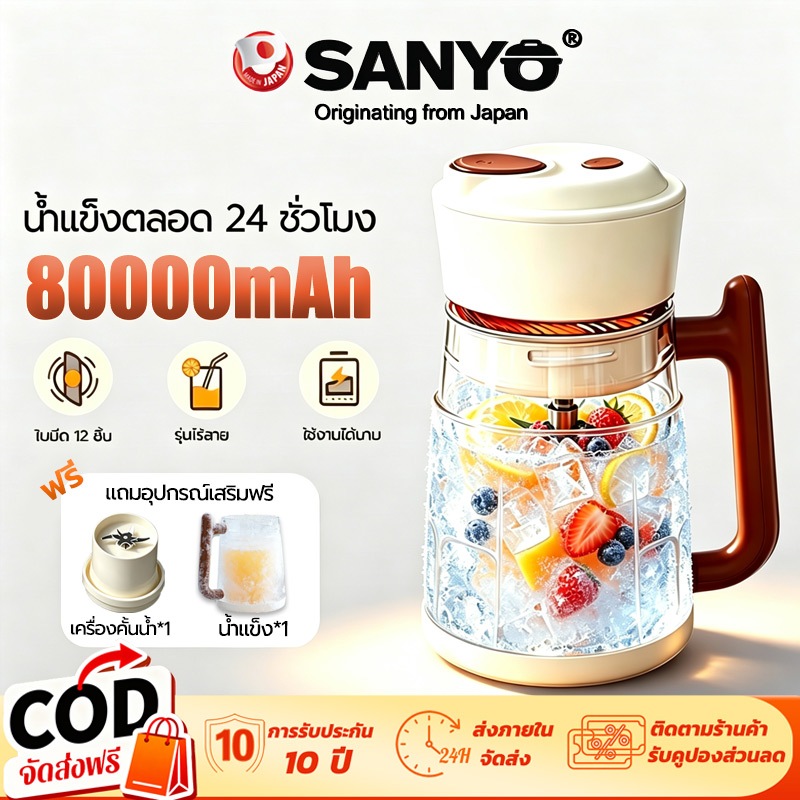 【สามารถทุบก้อนน้ำแข็งได้】เครื่องปั่นน้ำผลไม้พกพา+แก้วน้ำแข็ง 600ML 14ใบมีด เครื่องปั่นน้ําแข็ง ไร้สายปั่นน้ำผลไม้