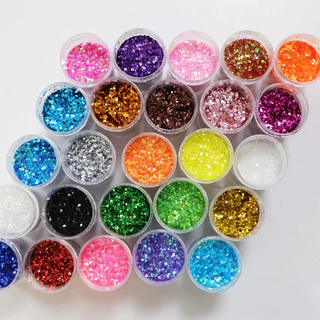 DIY กลิตเตอร์หลากสี 20g ผงหยาบพร้อมจัดหาสต็อก
