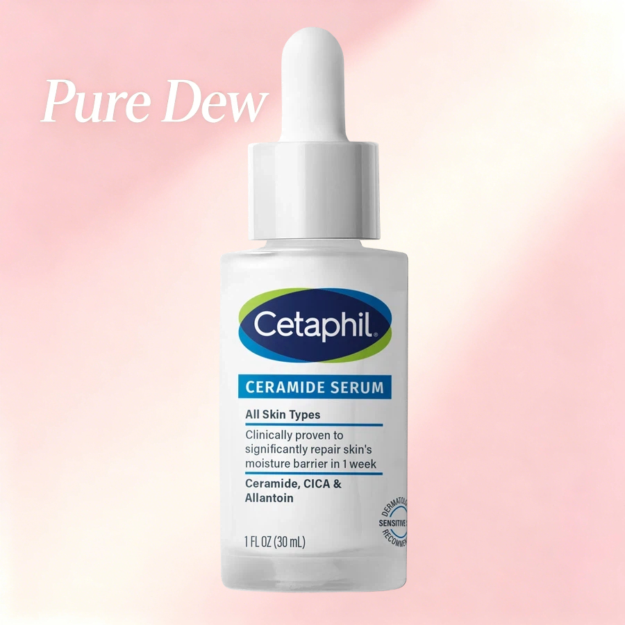 Cetaphil Ceramide Barrier Repair Serum 30mL, 1-Week Skin Repair Serum พร้อม CICA & Allantoin สําหรับ
