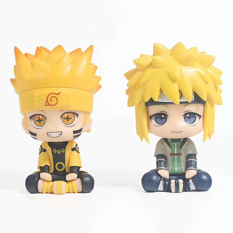 1 ชิ้น 10.5 ซม.ญี่ปุ่นอะนิเมะ Naruto รุ่น Q นั่งตําแหน่ง Namikaze Minato Uzumaki Naruto Rikudousenin Modo รถตกแต่งตัวเลขตุ๊กตาของเล่น