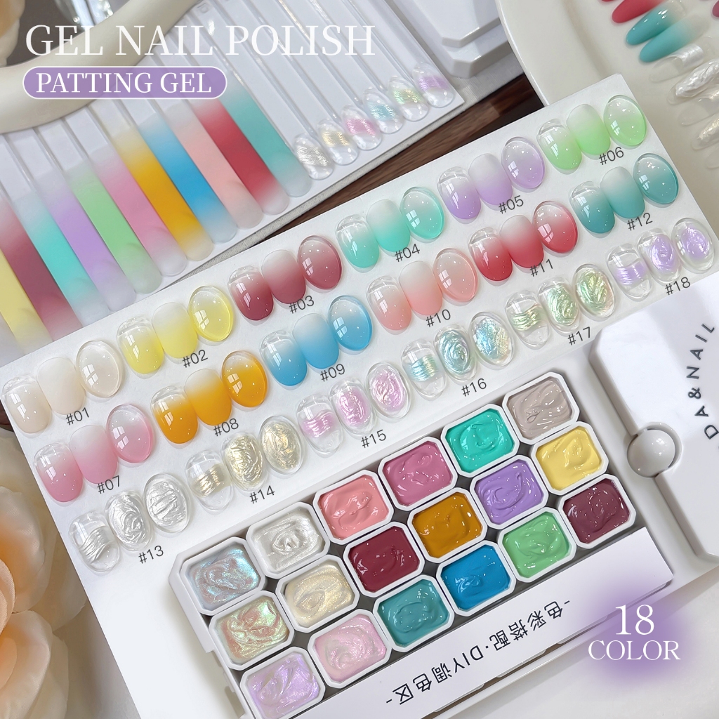 MORDDA ยาทาเล็บเจลสี Dopamine สไตล์ใหม่ 18 สีสามารถสร้างผลไล่ระดับสามารถใช้สําหรับทําเล็บ diy ได้