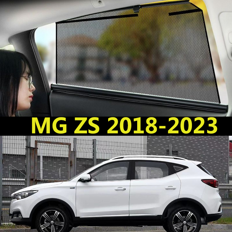 2PCS ม่านบังแดดรถยนต์สําหรับ MG ZS 2018-2023 อัตโนมัติยก Telescopic Sun Shade ผ้าม่านรถ Sun Protection