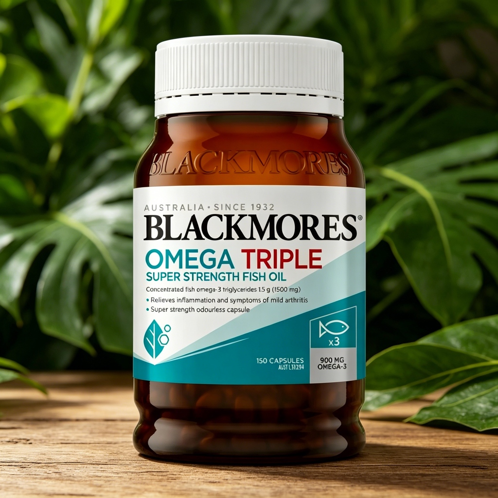 Blackmores Omega Triple Fish Oil: High-Potency Omega-3 for Joint & Heart Health