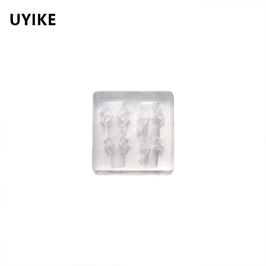 UYIKE ใหม่เล็บเซเลอร์มูนโบว์แม่พิมพ์ซิลิโคนหัวใจมังกรโบว์เล็บเครื่องมือตกแต่งเล็บ