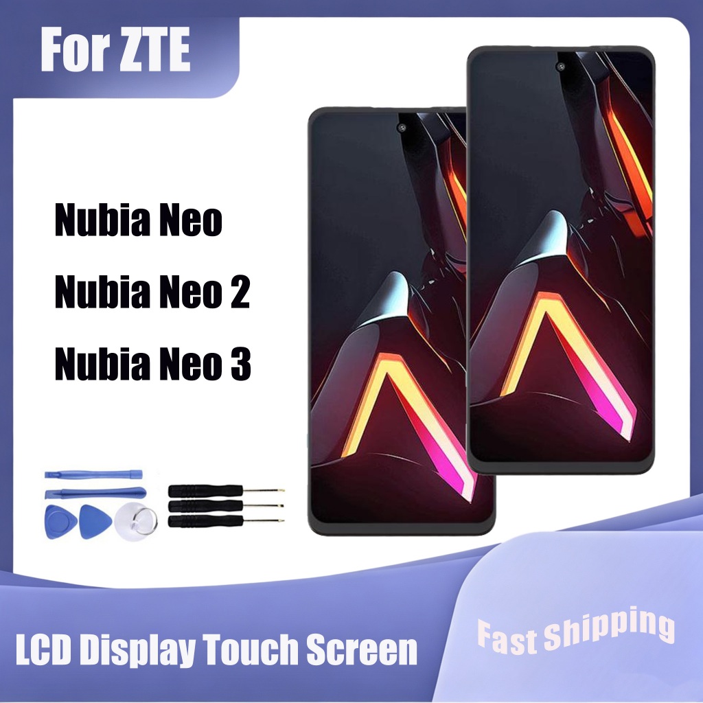 สําหรับ ZTE Nubia Neo 8150N Neo 2 Z2352N Neo 3 Z2464N จอแสดงผล LCD หน้าจอสัมผัสเปลี่ยน