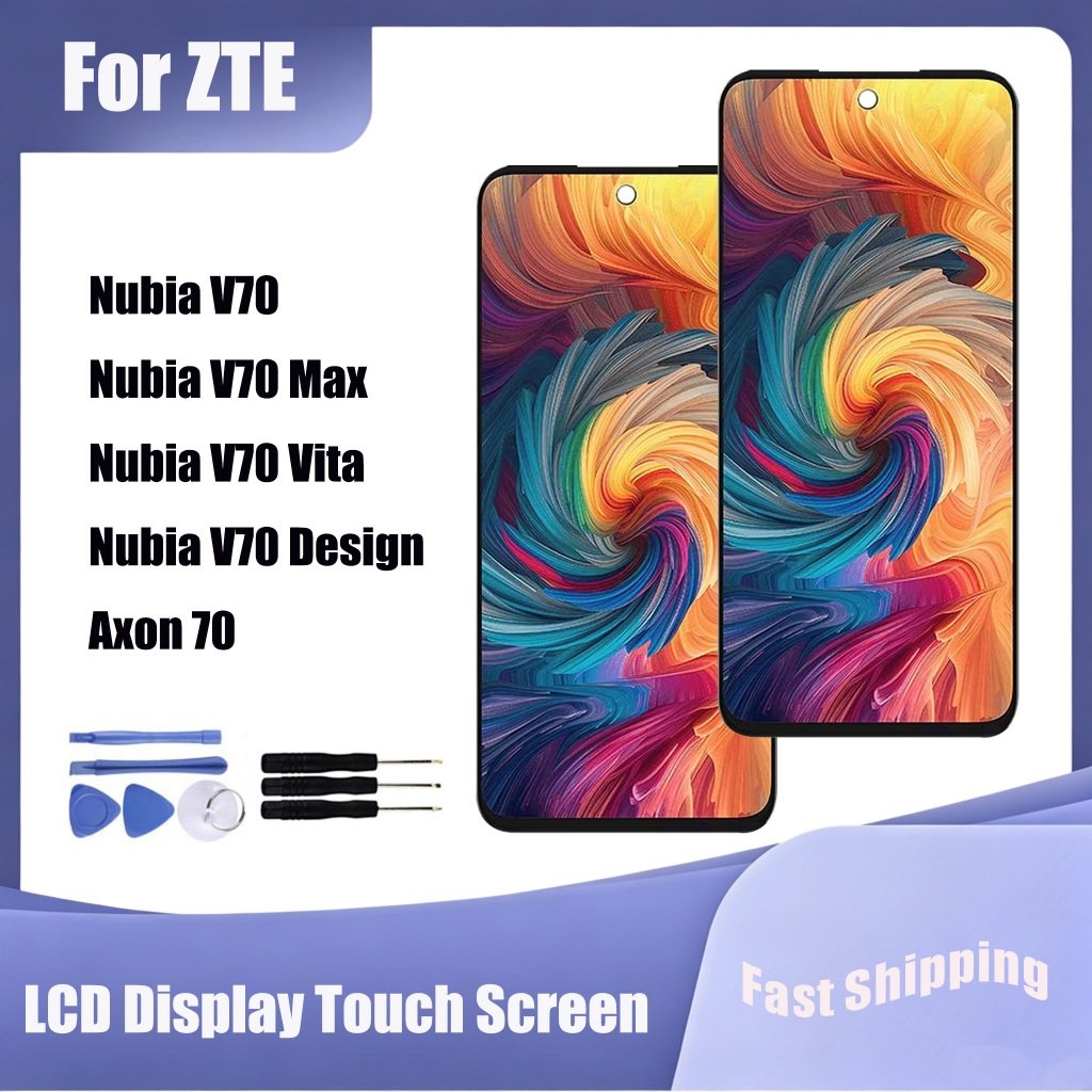 สําหรับ ZTE Nubia V70 V70 Max V70 Vita V70 Design Axon 70 จอแสดงผล LCD หน้าจอสัมผัส