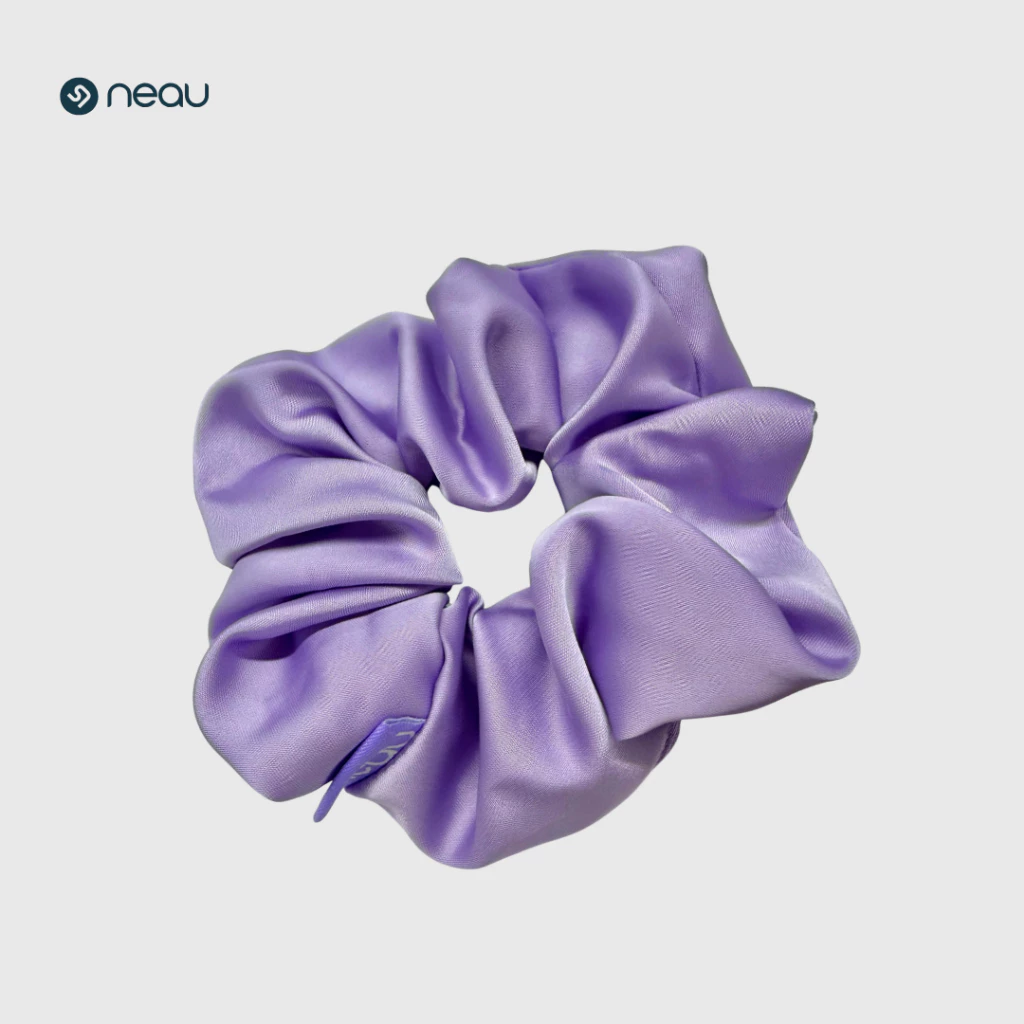 NEAU ยางมัดผมแฟชั่น ผ้าซาติน Scrunchie พรีเมียม นุ่มลื่น ลุคคุณหนู