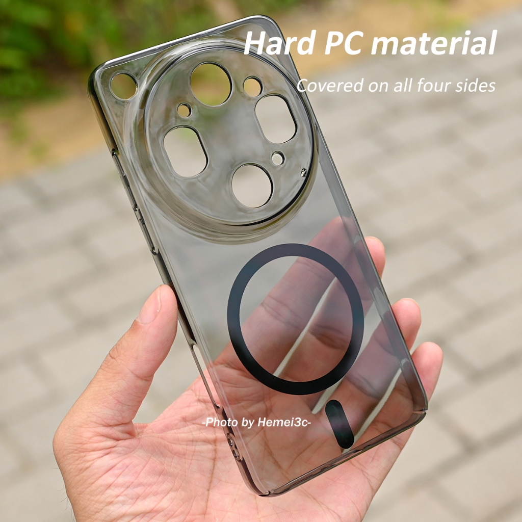 เคสพีซีแบบแข็งบางแม่เหล็กใสป้องกันสีเหลืองสําหรับ Oppo รูปที่ 4