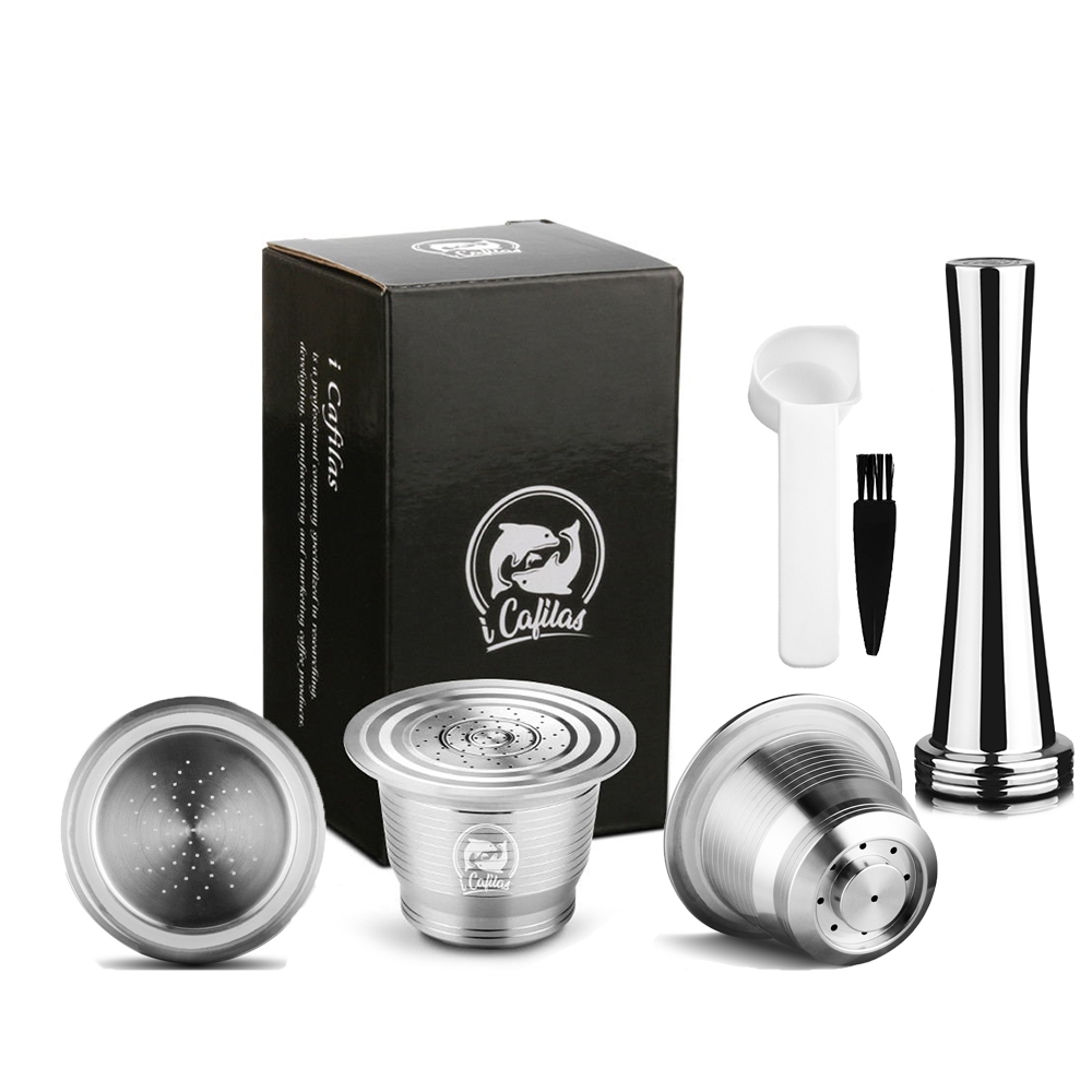 ICafilas แคปซูลกาแฟรีฟิล Reusable Pods ใช้งานร่วมกับ Nespresso Insisia capula nespresso reutilizable