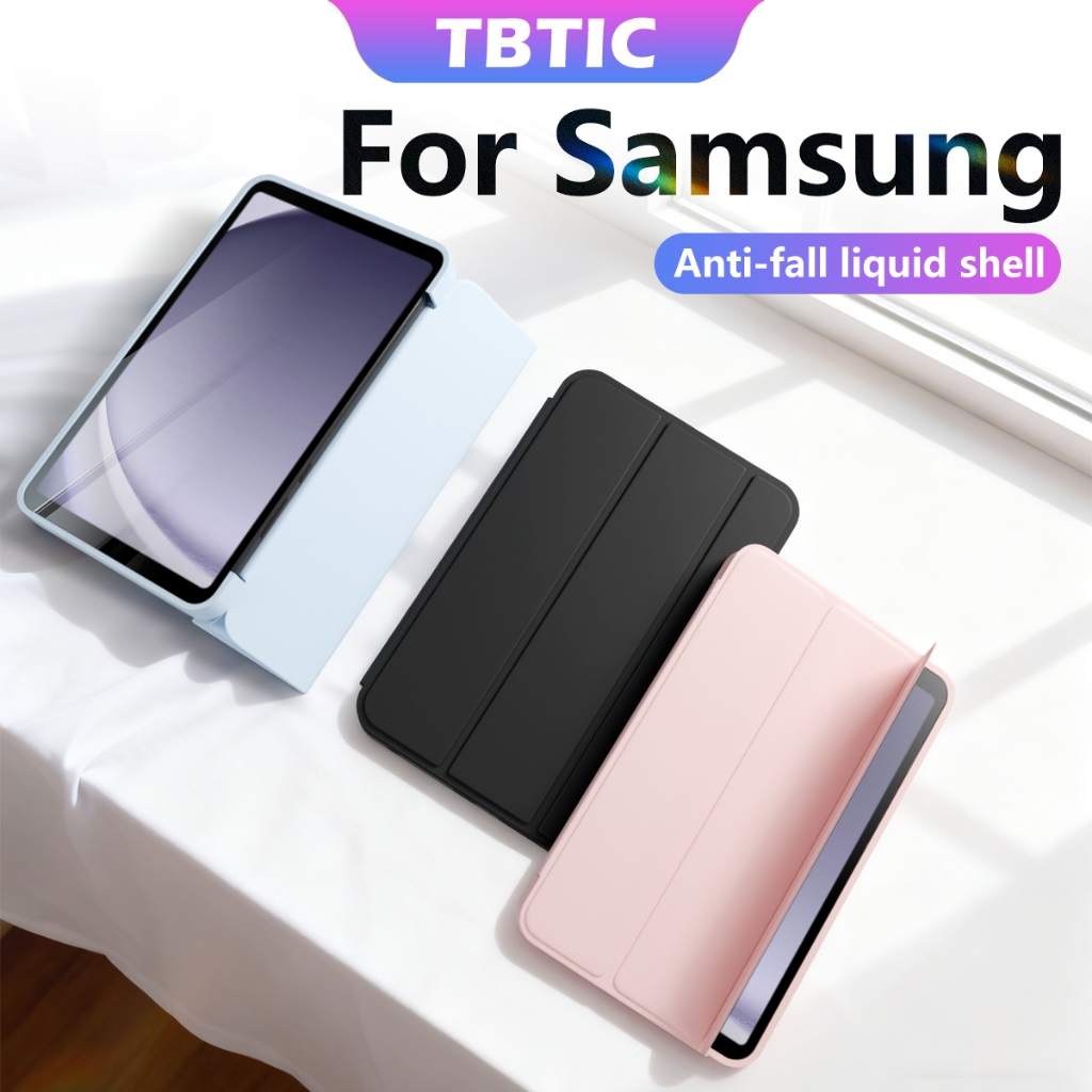 TBTIC สําหรับ Samsung Tab A11 A9 8.7 นิ้ว 2025 X110 X115 PU Leaher นุ่มกลับแท็บเล็ต Galaxy Tab S11 A11 Plus A9 Plus 11 "2023 SM-X210/X216/X218 กรณี