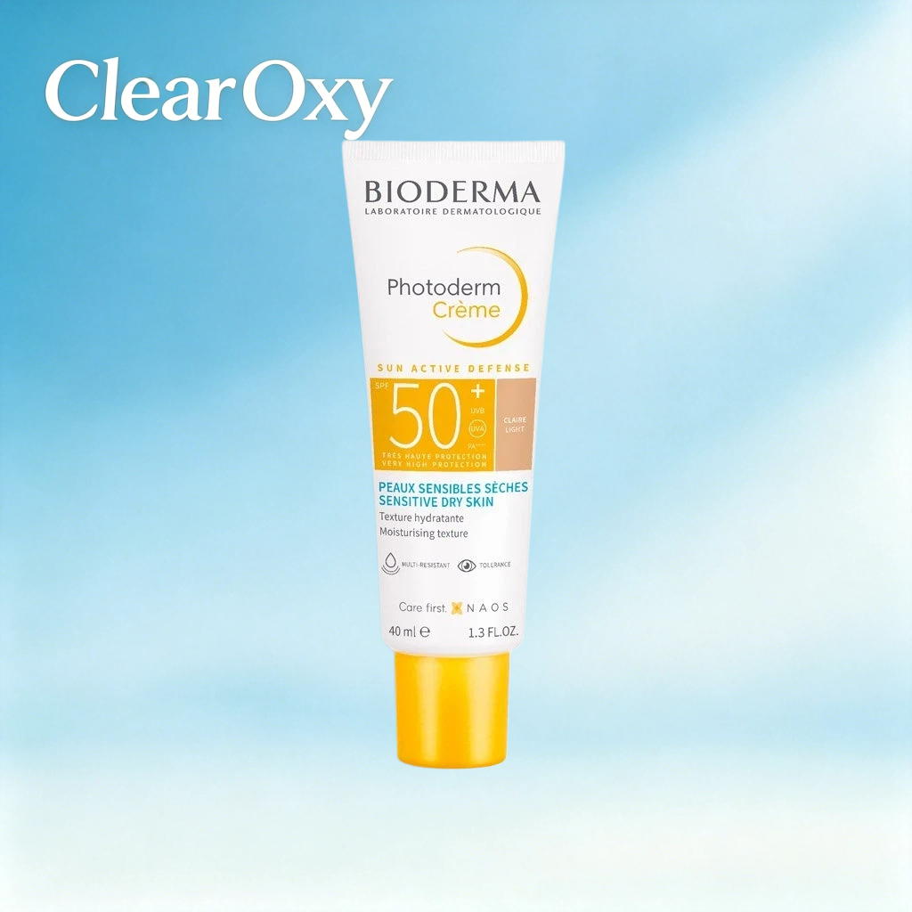 Bioderma Photoderm Crème SPF50+ Sunscreen 40mL, Moisturising Tinted Sun Cream