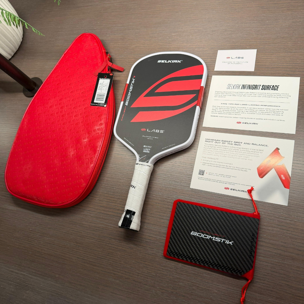 คุณภาพสูง Selkirk LABS Project Boomstik Elongated 16mm Pickleball Paddle