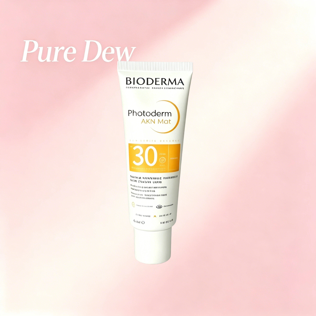 Bioderma Photoderm AKN Mat SPF30 ครีมกันแดด, Oil-Control Anti-Blemish Matte Cream สําหรับ Oily Combi