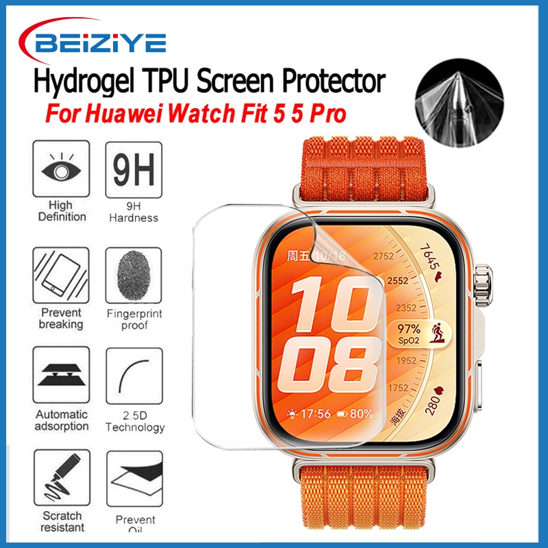 ฟิล์มไฮโดรเจลสําหรับ สำหรับ Huawei Watch Fit 5 5 Pro Curved Screen Protector สําหรับ Huawei Watch Fit 5 5 Pro 4 4 Pro อุปกรณ์เสริมสมาร์ทวอทช์