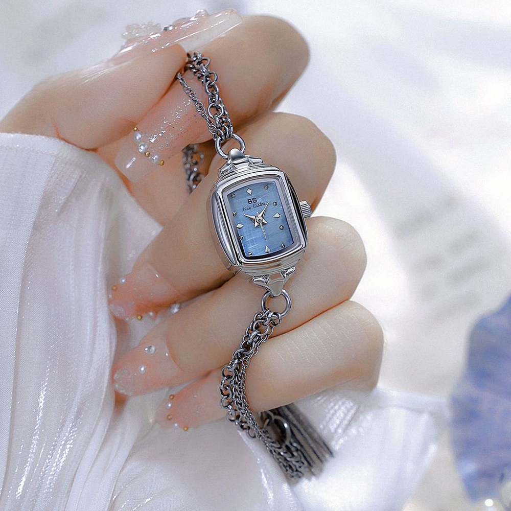 BS Bee Sister Elegant Ladies Watch Bracelet Simple Retro Square High-End Womens Watches