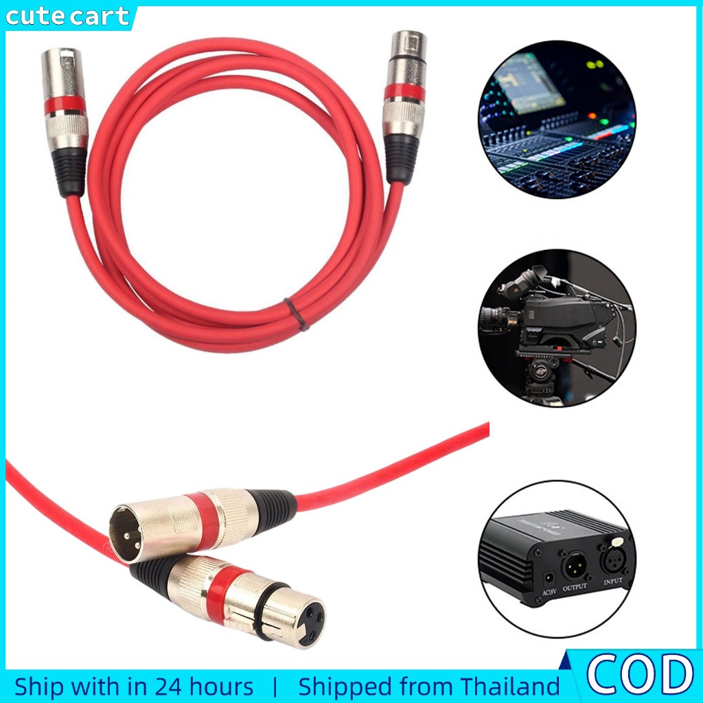 สายสัญญาณเสียง, สายไมโครโฟน XLR 3 ขา | ชาย-หญิง สายสัญญาณเสียงสําหรับไมโครโฟน, เครื่องขยายเสียง, มิกเซอร์, การส่งสัญญาณคุณภาพสูง