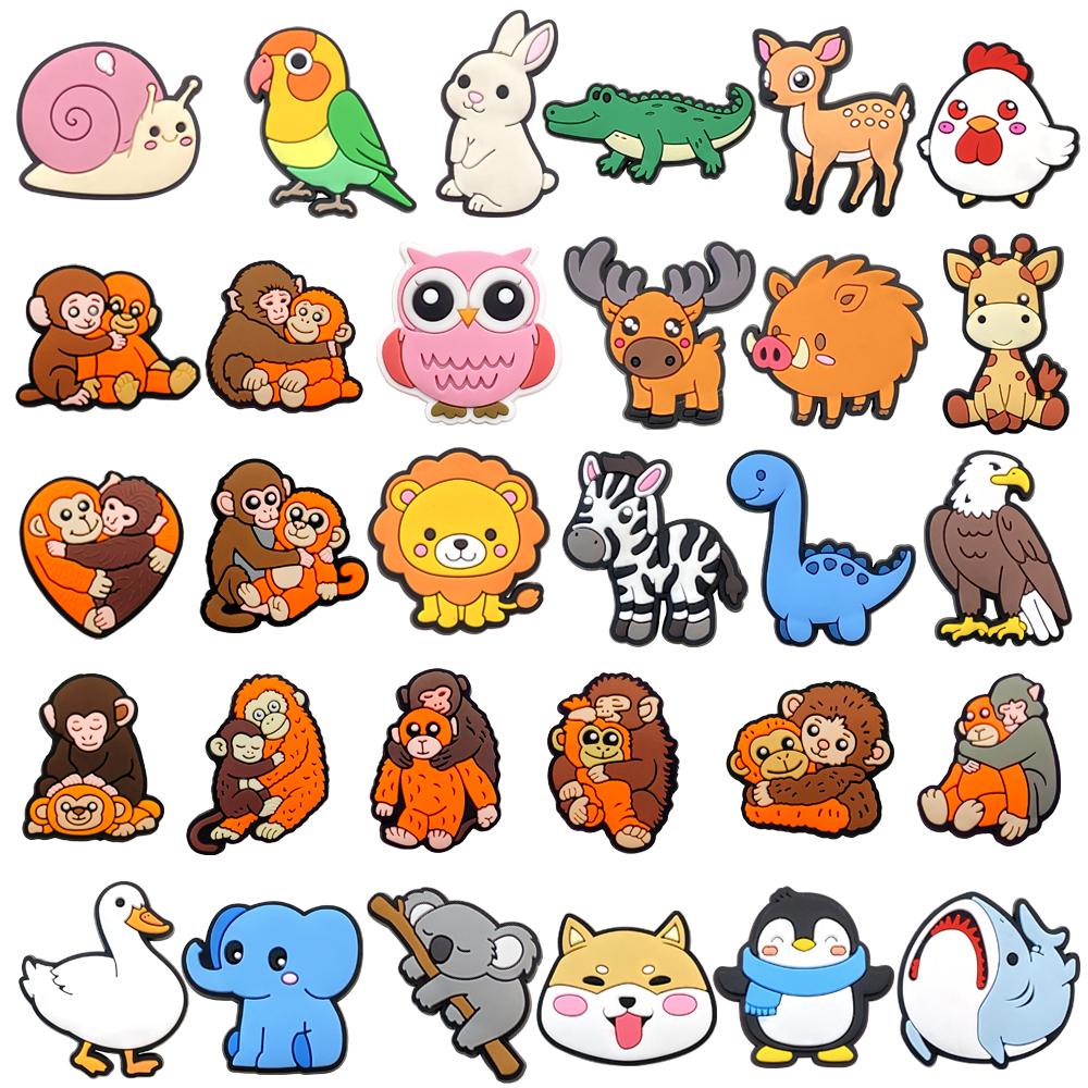 1ชิ้นมาใหม่น่ารักสัตว์การ์ตูนเล็กๆรองเท้าCharmsสําหรับอุดตันรองเท้าแตะจี้ปุ่มการ์ตูนต้นฉบับPunchลิงรองเท้าCharmsรองเท้าClog Pinsของขวัญสําหรับเพื่อน