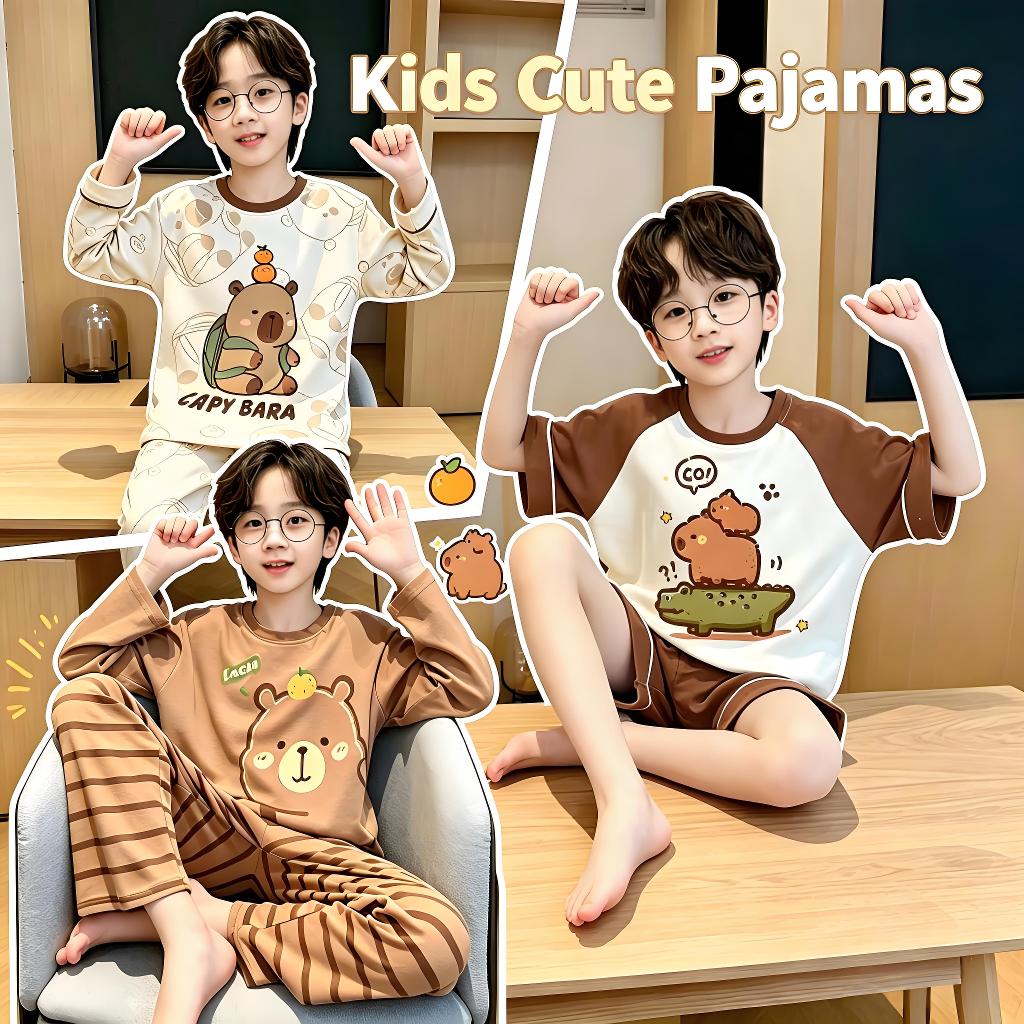 เสื้อนุ่มชุดนอนเด็ก สไตล์ Space Teen Silky สำหรับทั้งเด็กผู้ชายและผู้หญิง อายุ 7-8 ปี