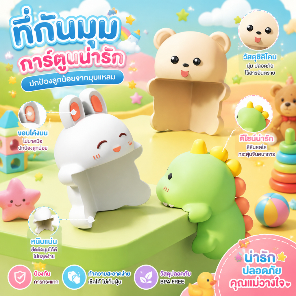 ยางซิลิโคนติดมุมโต๊ะ ยางกันกระแทกมุมโต๊ะ ยางซิลิโคนติดกันกระแทก ตัวกันกระแทก มีกาวในตัว3มุมติดแน่น ราคาถูก Shopee Lazada