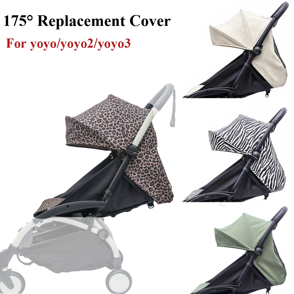 175° 3 ชิ้น/เซ็ตรถเข็นเด็ก Hood & Mattress & เบาะรองนั่งใหม่ Update Breathable ตาข่าย Fit YOYO/YOYO2/YOYO3/YOYA
