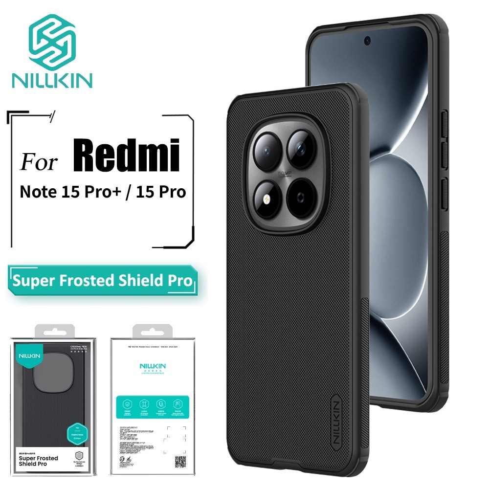 เคส Nillkin Super Frosted Shield Pro สําหรับ Xiaomi Redmi หมายเหตุ 15 Pro/หมายเหตุ 15 Pro + กรณีป้องกันลายนิ้วมือกันกระแทกปกหลัง