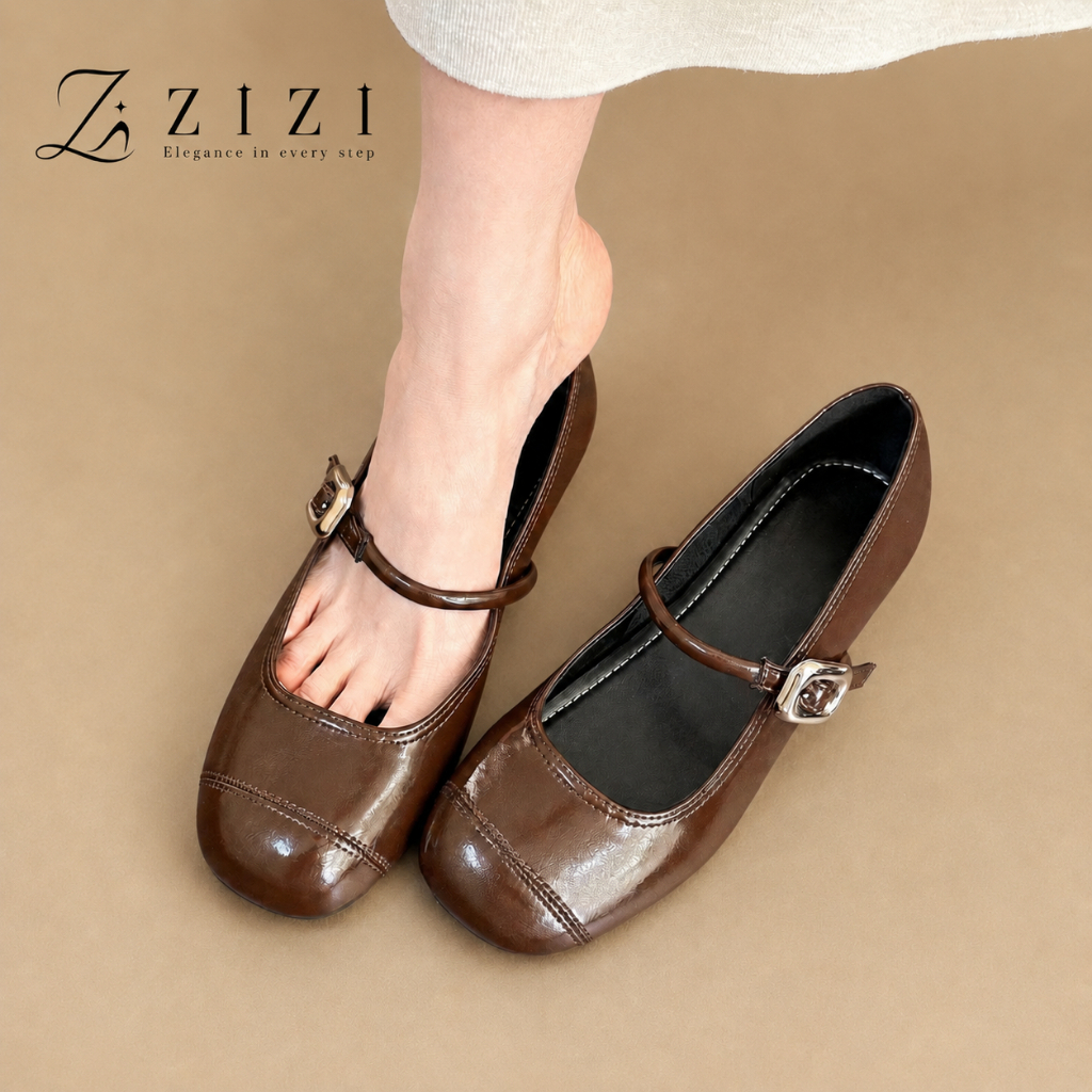 ZIZI - รองเท้าแมรี่เจนสไตล์เกาหลี แบบแบน นุ่ม ใส่สบาย น้ำหนักเบา ผู้หญิง น่ารัก ราคาพิเศษ ลดราคา พร้อมส่ง