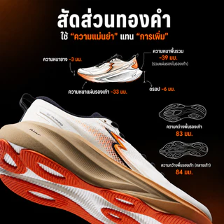 【361 Degrees】 Eleos 2.0 Plus│รองเท้าวิ่งคุณภาพสูง ยางRPUพิเศษ กันลื่นสูง ความทนทานยิ่งขึ้น วัสดุอเนกประสงค์ 672612224