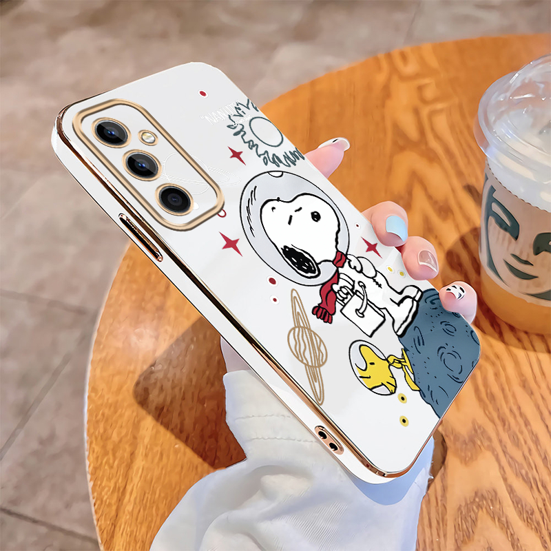 Samsung Galaxy A57 A37 A27 A17 5G Samsung A07 Casing Cute Snoopy Case Soft Cover Anti Drop Glossy Pl